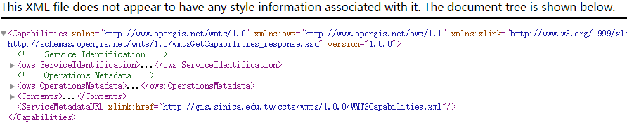 图1 WMTSCapabilities.xml文件结构